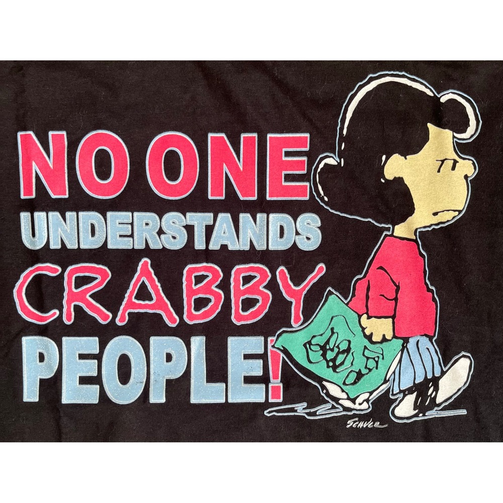 Volcom Peanuts Lucy No One Understands Crabby People Graphic T-Shirt Mens XL - Picture 3 of 8
